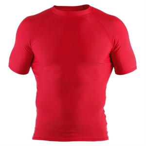 Clinch Gear Basic Red Rashguard - Short Sleeve